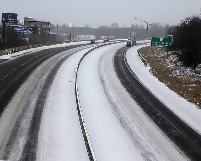 I 540 looking West from Leigh Ave, Monday, Feb. 15, in Fort Smith.
