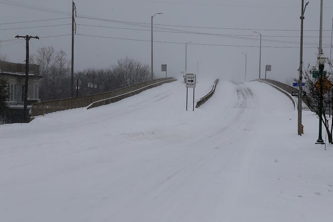 The Garrison Ave bridge as seen, Monday, Feb. 15, in Fort Smith.